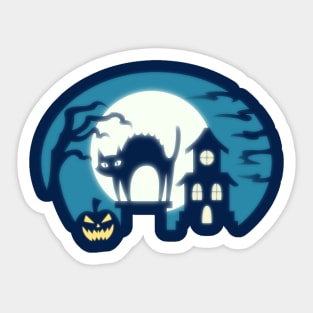 Halloween Cat Sticker